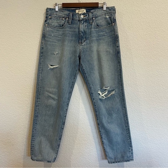 Madewell Relaxed Ripped Tapered Jeans - NWOT! - Picture 1 of 6